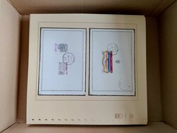 Libyen, Karton mit Albumblättern und Steckseiten, dabei zahlreiche ...