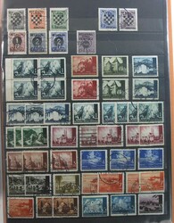Kroatien, kleine Teil-Sammlung mit 4 Blocks und besseren Sätzen auf ...