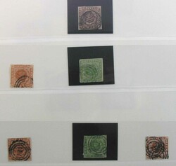 Dänemark 1851-1940, gestempelte Ländersammlung, ab Nr. 1, mit ...