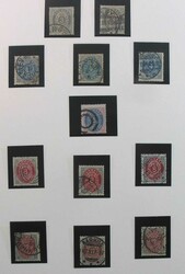 Dänemark 1851-1940, gestempelte Ländersammlung, ab Nr. 1, mit ...