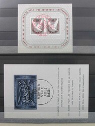 Schweiz 1945-2018, kleiner, meist gestempelter Blockposten dieser ...