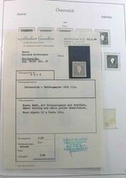Österreich 1858-1924, Anfangssammlung mit einigen guten Ausgaben, ...