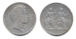 Bayern 1846, Geschichtsdoppeltaler - Ludwig I, kl. Kratzer und ...