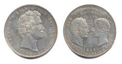 Bayern 1826, Geschichtsgulden - Ludwig I, hauchfeine Kratzerchen im ...