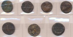 Römische Kaiserzeit: kleine Sammlung von 7 Münzen des 2 ...
