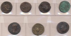Römische Kaiserzeit: kleine Sammlung von 7 Münzen des 2 ...
