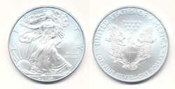 USA 2008, 1 Dollar - Schreitende Freiheit ohne Mzz., 999er-Silber, ...