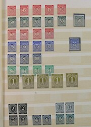 Zonen 1945-1949, Gemeinschaftsausgaben und Bizone, Dublettenbuch mit ...