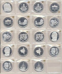 Bundesrepublik 1987 -1997, 10 DM-Sondermünzen-Dubletten-Sammlung, ...
