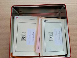 Luxemburg 1852-1980, umfangreicher Dublettenposten auf Steckkarten ...