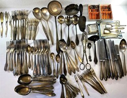 Anleger-Posten: Posten von versilbertem Besteck, insgesamt 104 Teile, ...