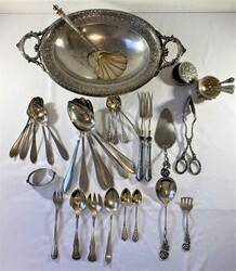 Anleger-Posten: Silber-Besteck-Konvolut, Posten von diversen ...
