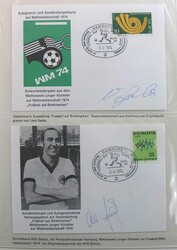 Motiv 'Fussball-WM 1974', schöne thematische Belege-Sammlung, mit ...