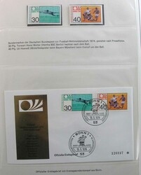 Motiv 'Fussball-WM 1974', schöne thematische Belege-Sammlung, mit ...
