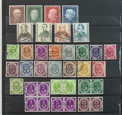 Bund / Berlin 1949-1957, gestempelte Teilsammlung mit vielen guten ...