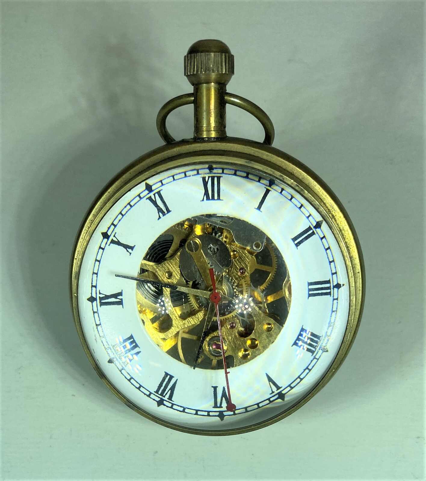 Schiffsuhr, schöne Uhr in Kugelform, Handaufzug, 5,5 cm Durchmesser, ...