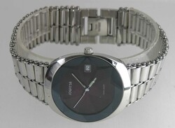 JOWISSA, sehr schöne Damen-Armbanduhr mit violettem fassettierten ...