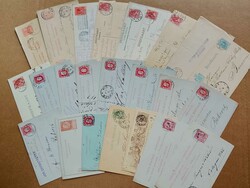 BeNeLux 1880-1912, kleiner Karton mit Ganzsachen und Belegen von ...