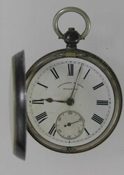 Taschenuhr, offene Schlüssel-Taschenuhr (ca.1900), Fattorini & Sons, ...