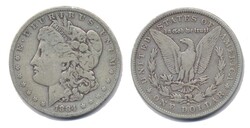 USA 1884 'O', 1 Dollar - Morgan-Dollar, Mzz. 'O' - New Orleans, ...