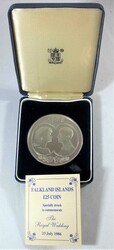 Falkland-Inseln 1986, 25 Pounds - Hochzeit von Prinz Andrew und Sarah ...