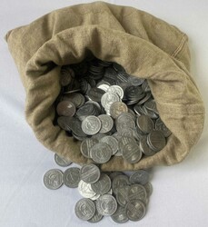 Deutsches Reich 1921, 50 Pfennig Alu-Kursmünzen-Kiloware, nicht ...