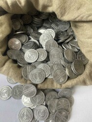 Deutsches Reich 1921, 50 Pfennig Alu-Kursmünzen-Kiloware, nicht ...