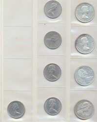 Kanada 1963 - 1979, 1 Dollar - Pelzhändler, kl. Münzlot in Silber ...