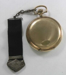 Taschenuhr, Elgin Sprungdeckel-Uhr (ca.1920), vergoldet, Ziffernblatt ...