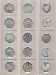 Bundesrepublik 1975 - 1998, 5 DM- und 10 DM-Dubletten-Lot aus ...