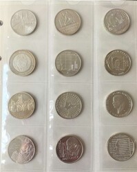 Bundesrepublik 1980 - 2014, 5 DM-, 10 DM- und 10 ...