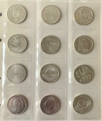Bundesrepublik 1980 - 2014, 5 DM-, 10 DM- und 10 ...