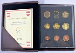 Österreich 2005, Original-Kursmünzensatz dieses Jahres in Polierter ...