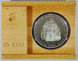 Spanien 1995, 25 ECU - Segelschiff 'Santissima Trinidad' in ...