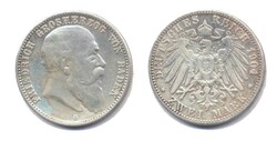 Baden 1876 G, 2 Mark - Friedrich I., kl. Kratzer im Münzgrund, bei ...