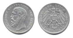 Baden 1900 G, 5 Mark - Friedrich I., Kratzer und Randfehlerchen bei ...