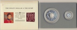 Australien 1990 - The Holey Dollar und Dump, 25 Cent + 1 Dollar, 1 ...
