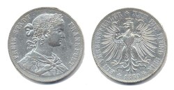 Frankfurt am Main 1860, Vereinstaler - Francofurtia, zeitgemäße ...