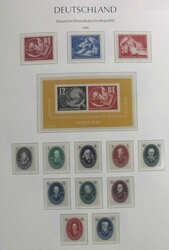 DDR 1949-1969, postfrische, komplette Ländersammlung, sauber im ...