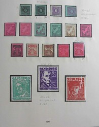 SBZ 1945-1949, komplette postfrische Ländersammlung mit allen ...