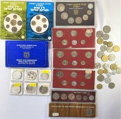 Israel 1978-1982, kleiner Posten von Kursmünz-Sets und Sondermünzen ...