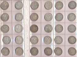 Deutsches Reich 1934 - 1939, 5 Mark-Hindenburg und ...