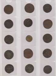 Niederlande 1540-1692, kleine Sammlung von 15 Bronze-Jetons und ...