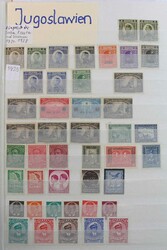 Jugoslawien 1921-1985, anfangs ungebrauchte, später postfrische ...