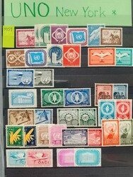 Motiv 'Vereinte Nationen', schöner und umfangreicher Posten UNO-New ...
