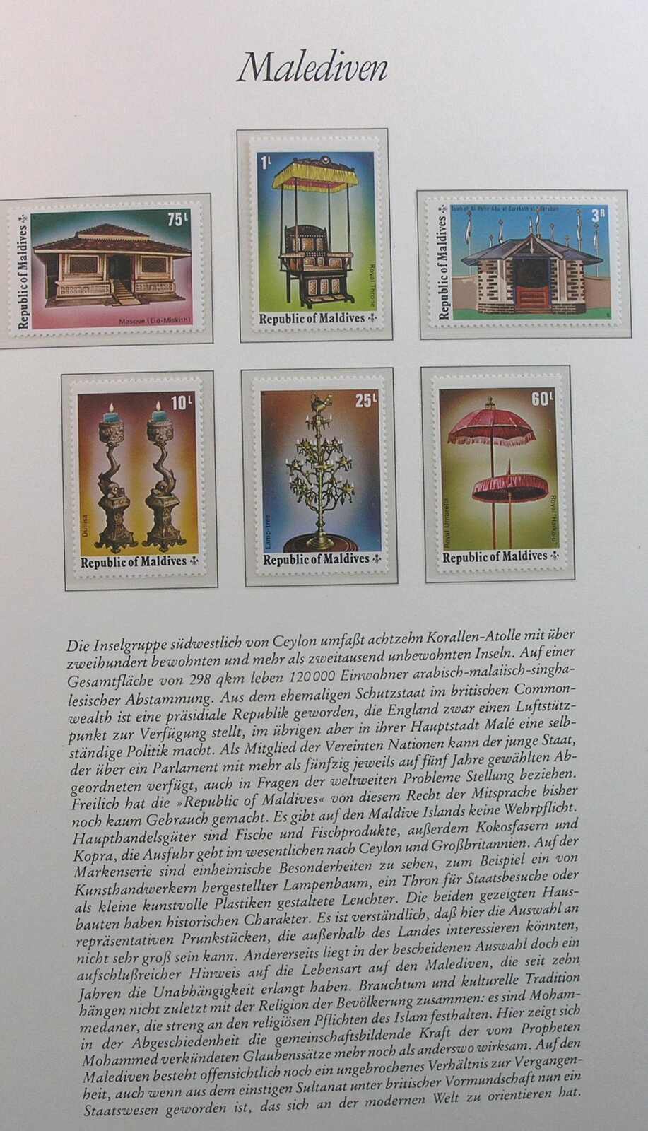 Motiv 'Blick in die Welt M-N', die bekannte Bork-Sammlung mit Sätze ...