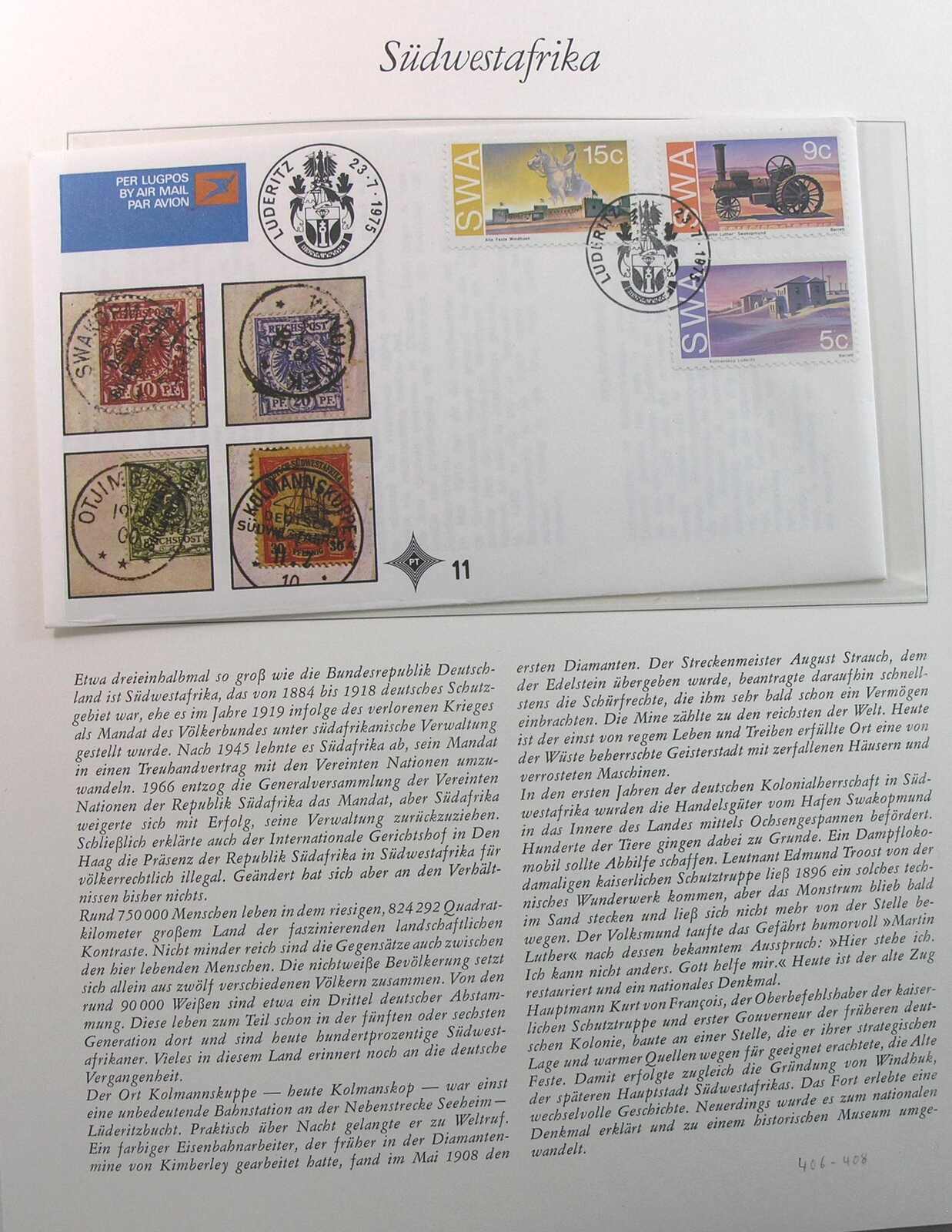 Motiv 'Blick in die Welt S-T', die bekannte Bork-Sammlung mit Sätze ...