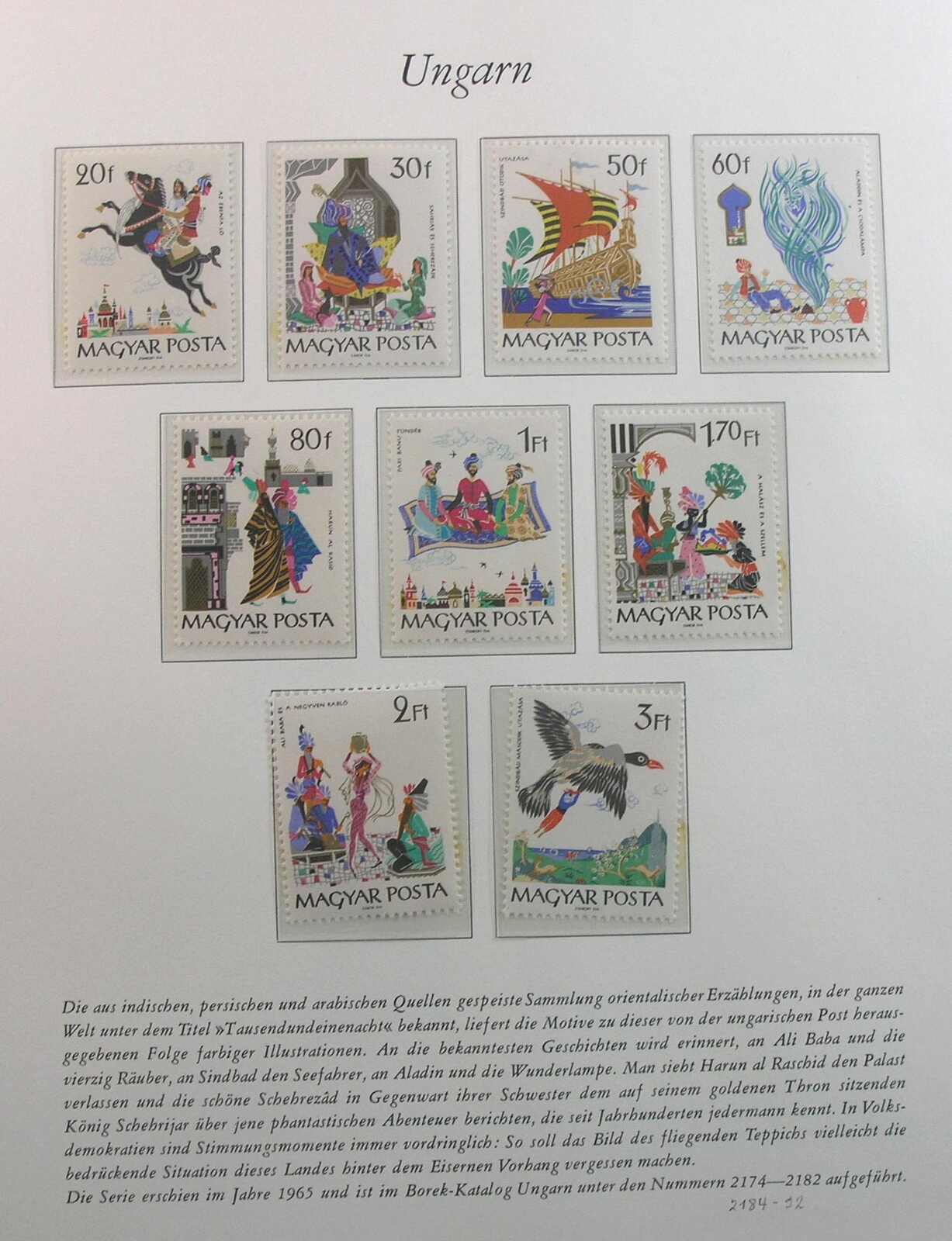 Motiv 'Blick in die Welt U-Z', die bekannte Bork-Sammlung mit Sätze ...