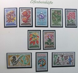 Elfenbeinküste 1960-1967, postfrische Abo-Sammlungen, sauber im ...