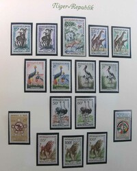 Niger 1960-1967, postfrische Abo-Sammlungen, sauber im Borek-Album ...